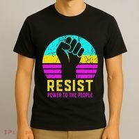 Resist Fascism Power To The People T-Shirt thumb 3