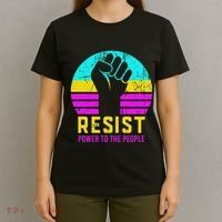 Resist Fascism Power To The People T-Shirt thumb 4