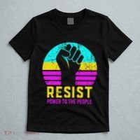 Resist Fascism Power To The People T-Shirt thumb 5