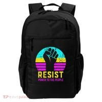 Resist Fascism Power To The People Backpack thumb 0