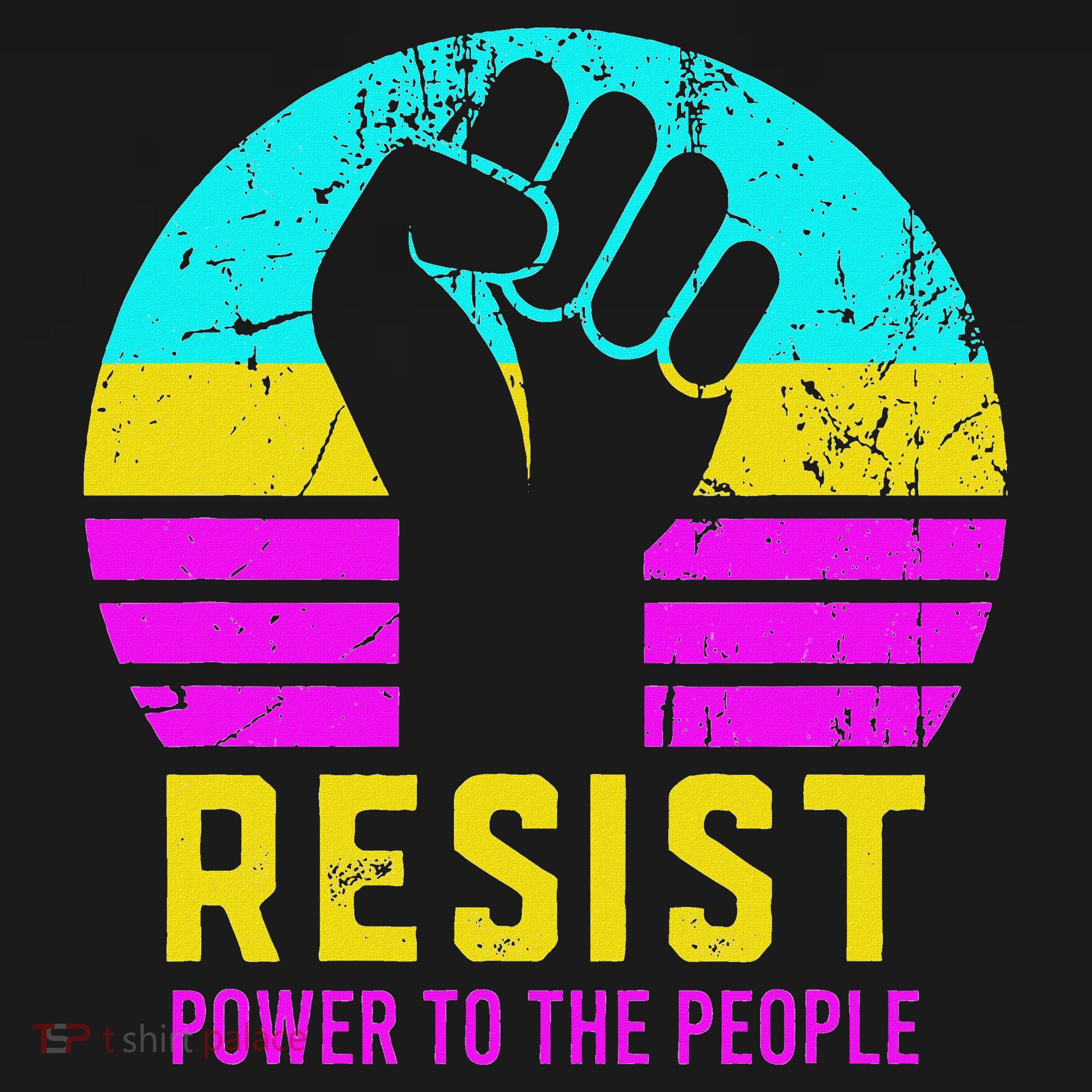 Resist Fascism Power To The People Coaster