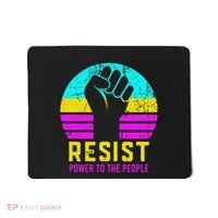 Resist Fascism Power To The People Mousepad thumb 0
