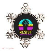 Resist Fascism Power To The People Ornament thumb 0