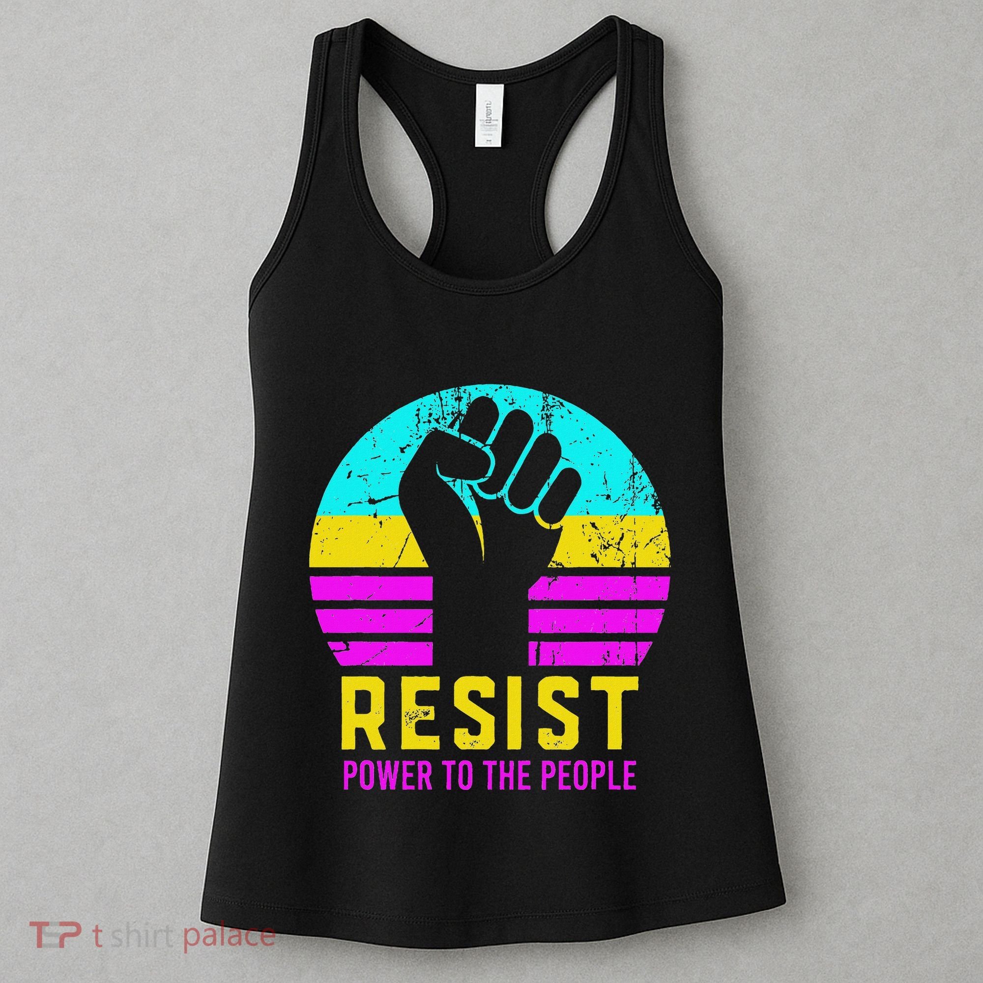 Resist Fascism Power To The People Women's Tank Top