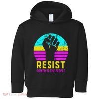 Resist Fascism Power To The People Toddler Hoodie thumb 0