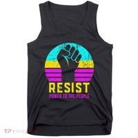 Resist Fascism Power To The People Tank Top thumb 0
