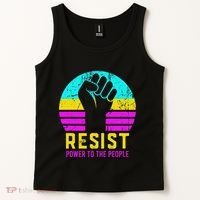 Resist Fascism Power To The People Tank Top thumb 2