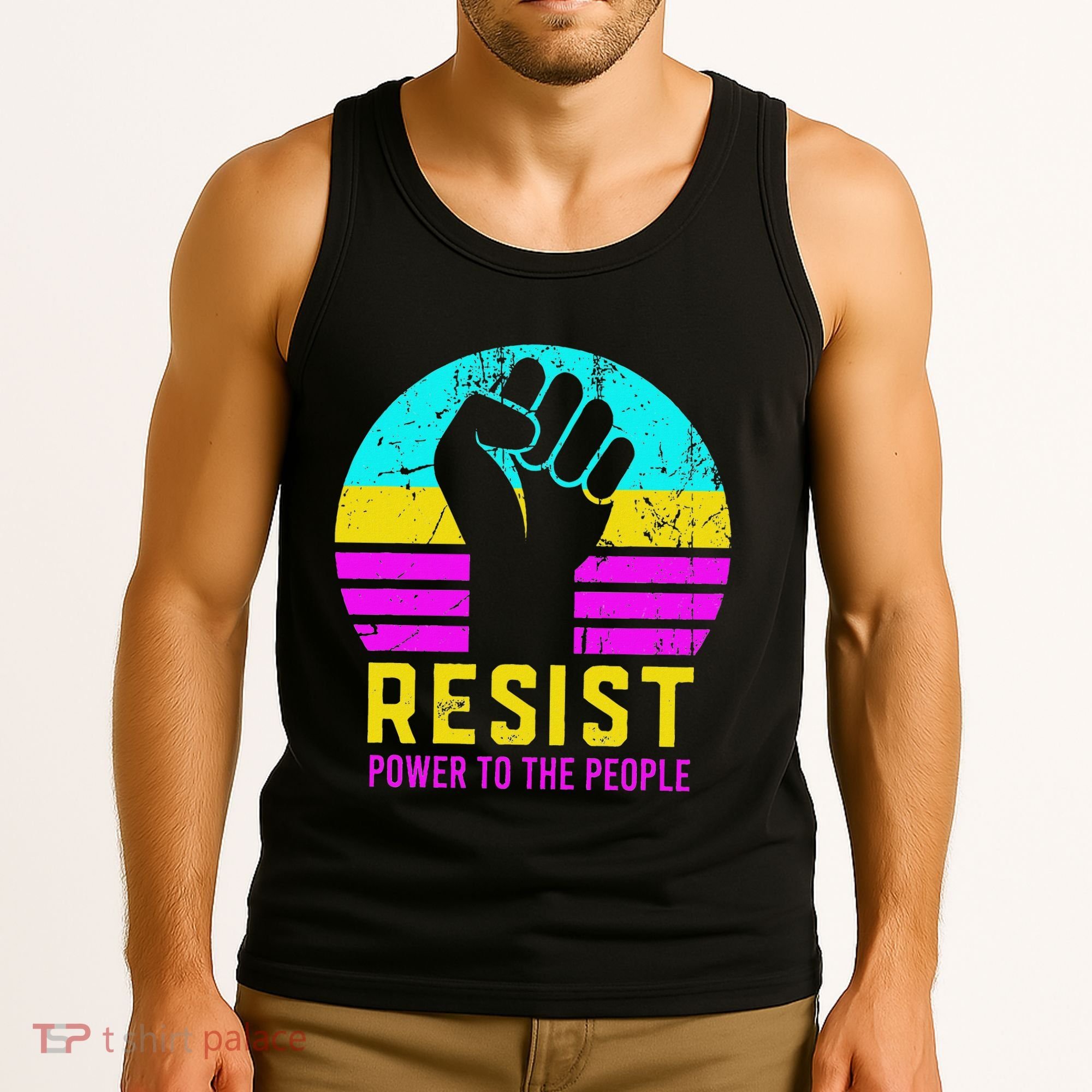 Resist Fascism Power To The People Tank Top