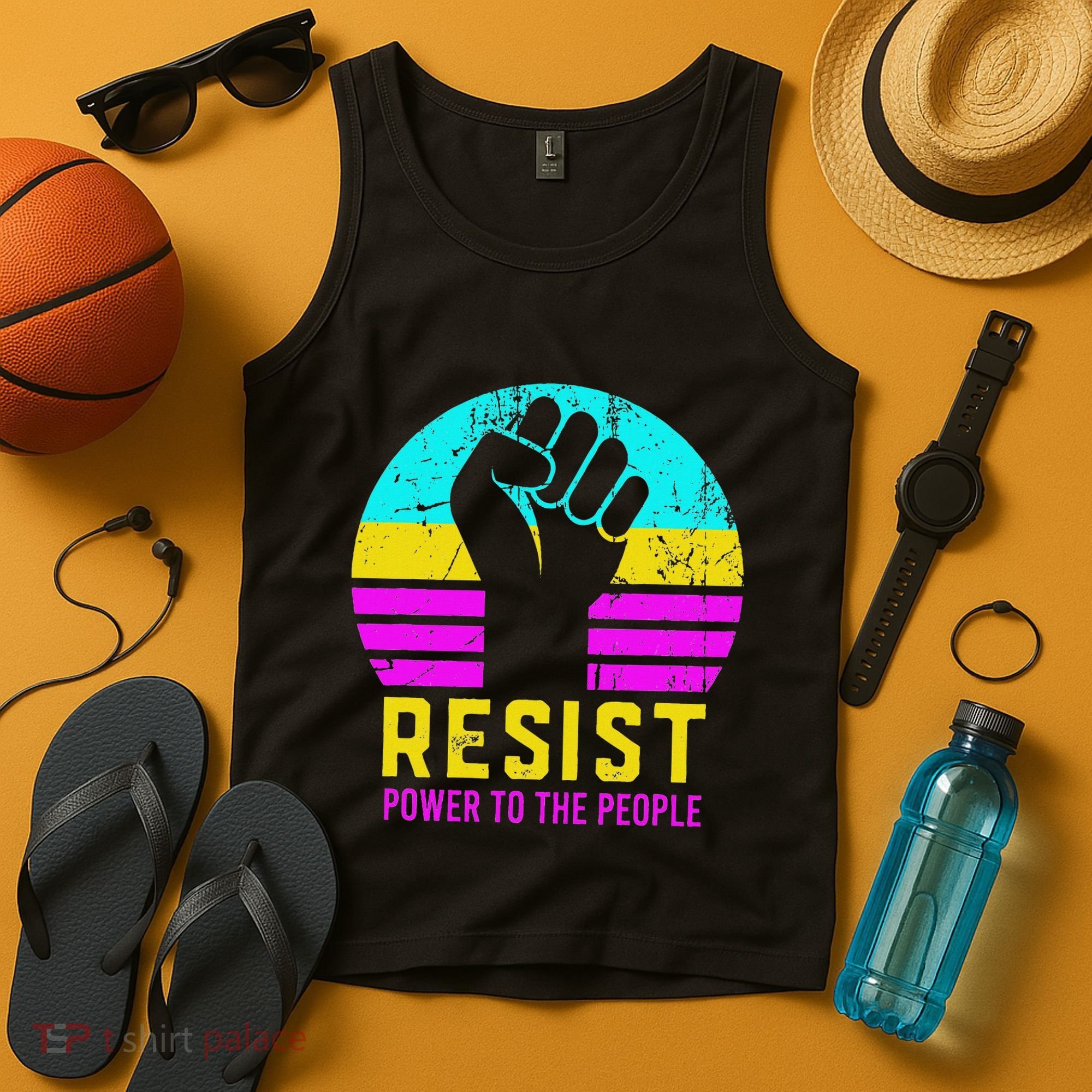 Resist Fascism Power To The People Tank Top