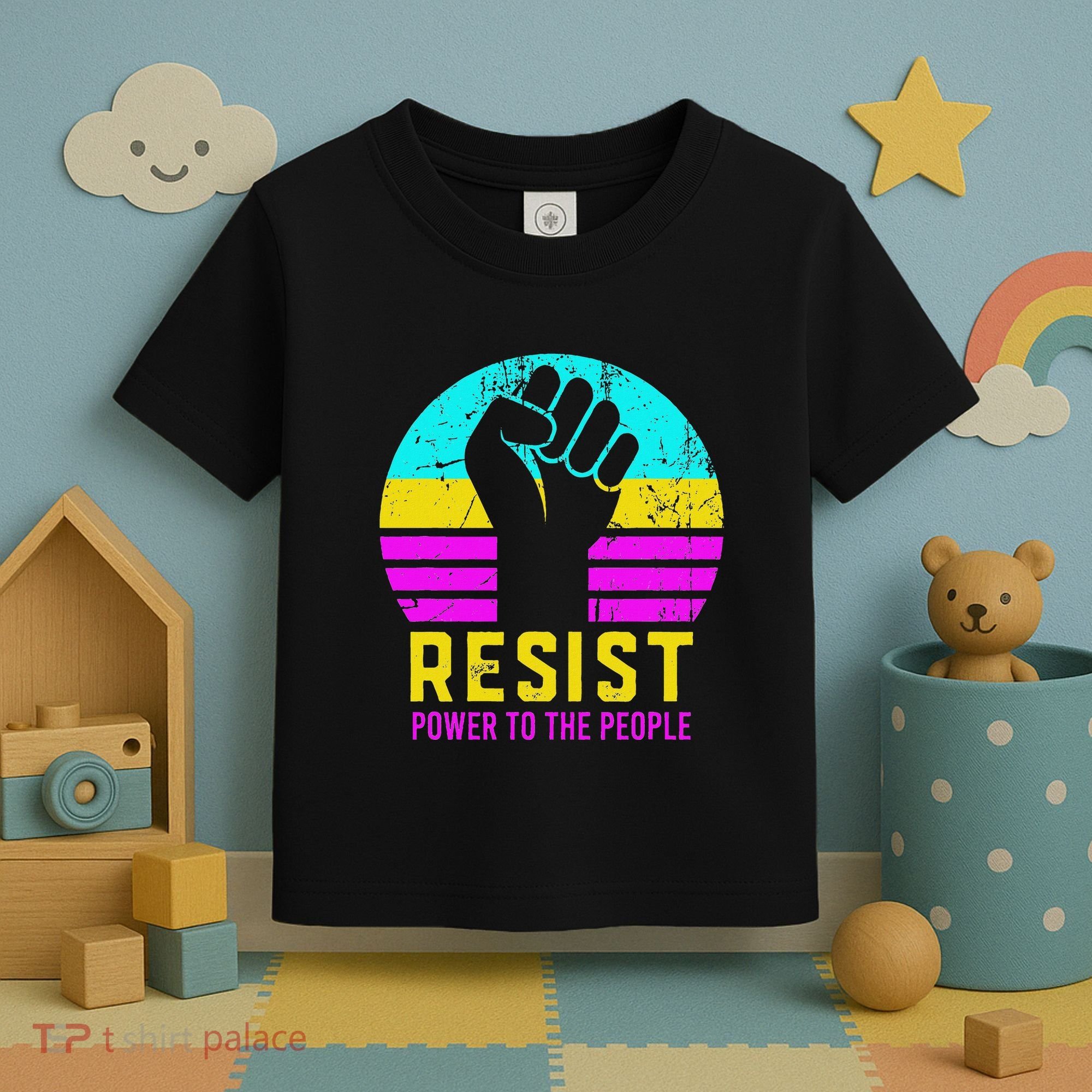 Resist Fascism Power To The People Toddler T-Shirt