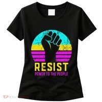 Resist Fascism Power To The People Women's T-Shirt thumb 0