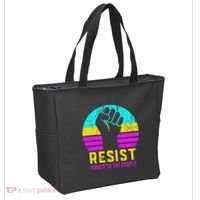 Resist Fascism Power To The People Tote Bag thumb 2