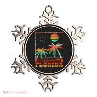 Retro Florida Palm Trees Ornament thumb 0