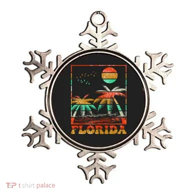 Retro Florida Palm Trees Ornament