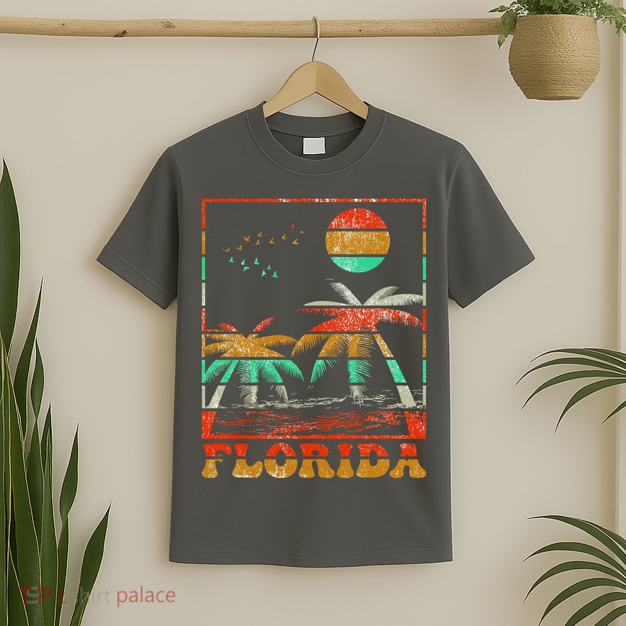 Retro Florida Palm Trees T-Shirt