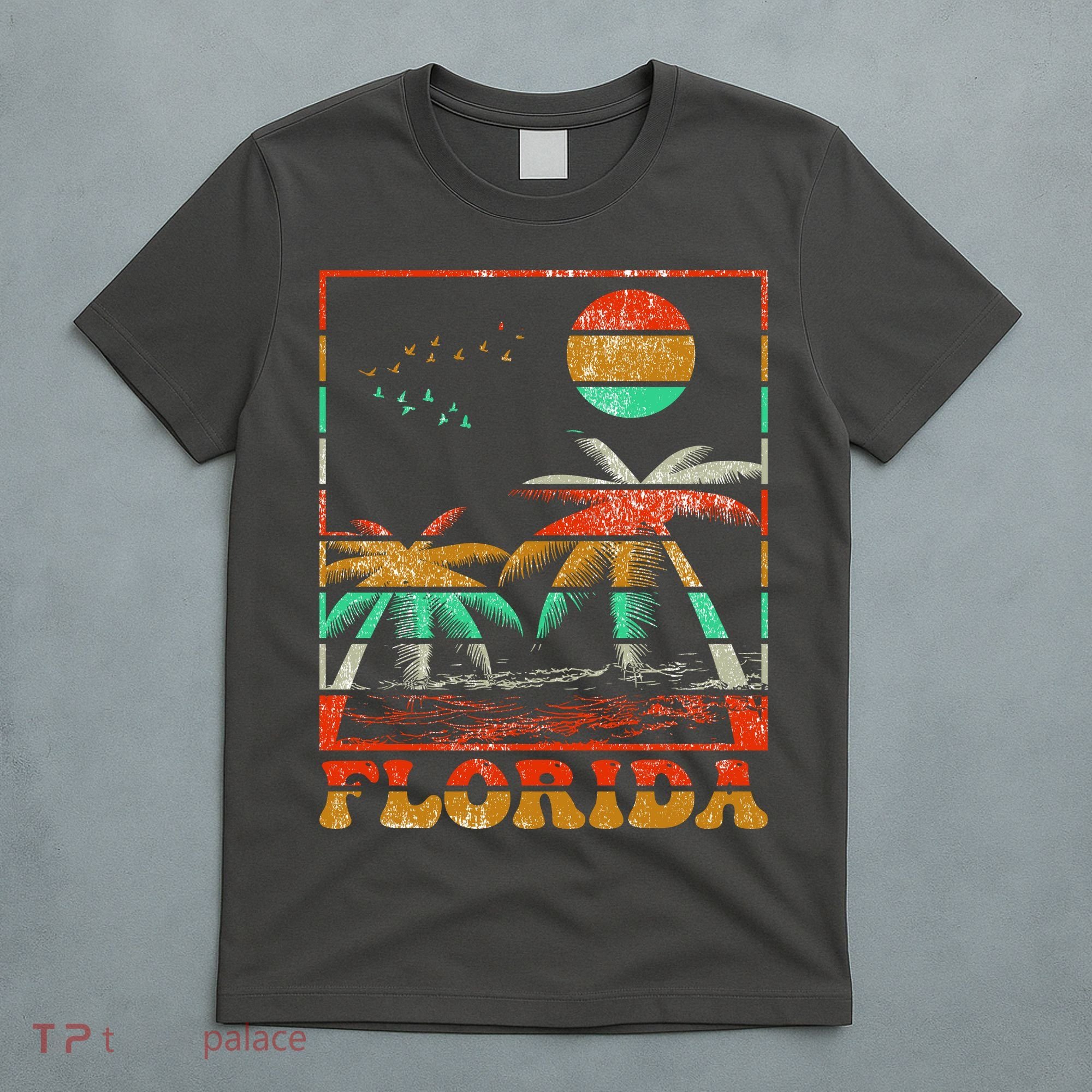 Retro Florida Palm Trees T-Shirt