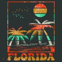 Retro Florida Palm Trees Coaster thumb 2