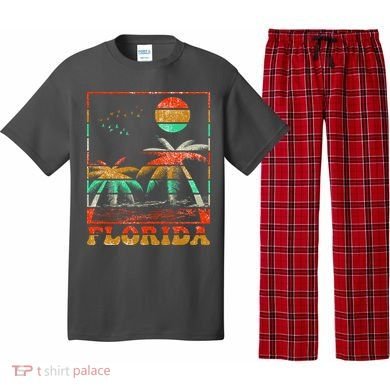 Retro Florida Palm Trees Pajama Set
