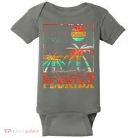 Retro Florida Palm Trees Baby Bodysuit thumb 0