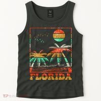 Retro Florida Palm Trees Tank Top thumb 2