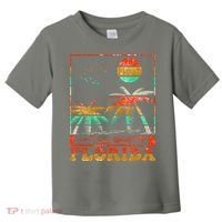 Retro Florida Palm Trees Toddler T-Shirt thumb 0