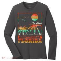 Retro Florida Palm Trees Women's Long Sleeve Shirt thumb 0