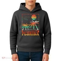 Retro Florida Palm Trees Kids Hoodie thumb 4
