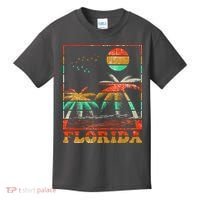 Retro Florida Palm Trees Kids T-Shirt thumb 0