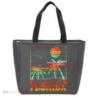 Retro Florida Palm Trees Tote Bag thumb 0