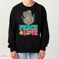 Retro Flower Power Peace And Love Women's Sweatshirt thumb 0