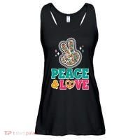 Retro Flower Power Peace And Love Ladies Essential Flowy Tank thumb 0