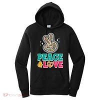 Retro Flower Power Peace And Love Women's Hoodie thumb 0
