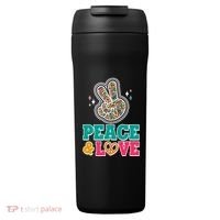 Retro Flower Power Peace And Love 24oz Duet Stainless Steel Tumbler thumb 0