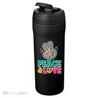 Retro Flower Power Peace And Love 24oz Duet Stainless Steel Tumbler thumb 3