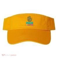 Retro Flower Power Peace And Love Visor thumb 0