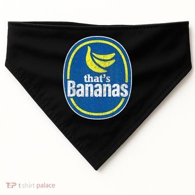 Retro Funny Pretend ThatS Bananas Halloween USA-Made Doggie Bandana