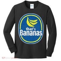 Retro Funny Pretend ThatS Bananas Halloween Kids Long Sleeve Shirt thumb 0