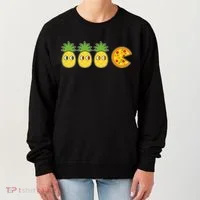 Retro Funny Pineapple Pizza Video Game Women's Sweatshirt thumb 0