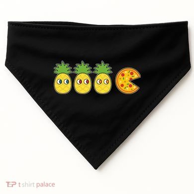 Retro Funny Pineapple Pizza Video Game USA-Made Doggie Bandana