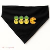 Retro Funny Pineapple Pizza Video Game USA-Made Doggie Bandana thumb 0