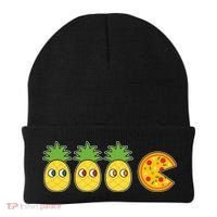 Retro Funny Pineapple Pizza Video Game Beanie thumb 0
