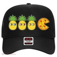 Retro Funny Pineapple Pizza Video Game Hat thumb 0