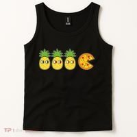 Retro Funny Pineapple Pizza Video Game Tank Top thumb 2