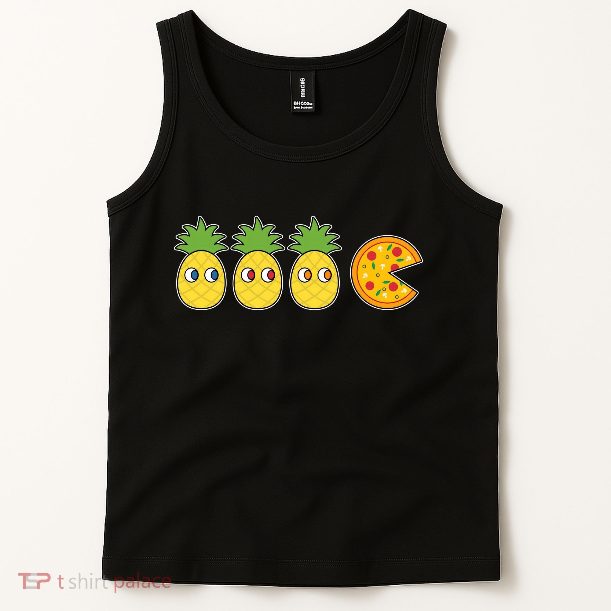 Retro Funny Pineapple Pizza Video Game Tank Top