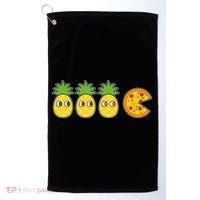 Retro Funny Pineapple Pizza Video Game Golf Towel thumb 0