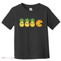 Retro Funny Pineapple Pizza Video Game Toddler T-Shirt thumb 0