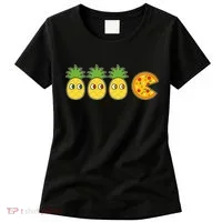 Retro Funny Pineapple Pizza Video Game Women's T-Shirt thumb 0