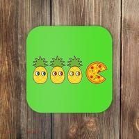 Retro Funny Pineapple Pizza Video Game Coaster thumb 0