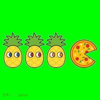 Retro Funny Pineapple Pizza Video Game Coaster thumb 2