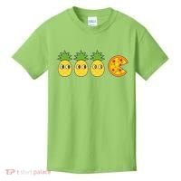 Retro Funny Pineapple Pizza Video Game Kids T-Shirt thumb 0